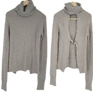 Anna Quan‎ Turtleneck Open Back Wool Sweater